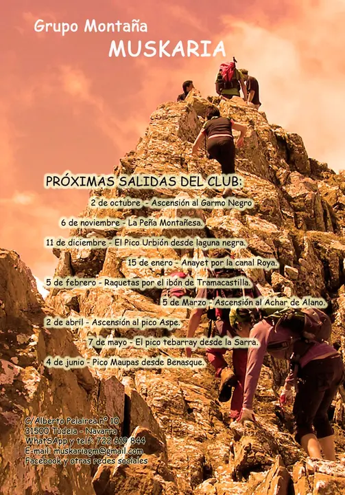 Salidas del Grupo de Monta&ntilde;a Muskaria