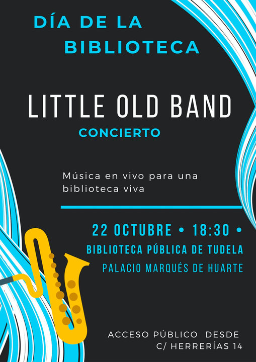 Día de la Biblioteca concierto en Tudela de ‘Little Old Band’