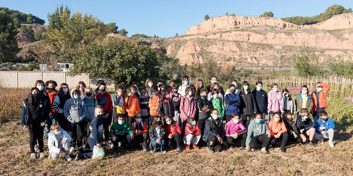 Alumnos del colegio Griseras de Tudela