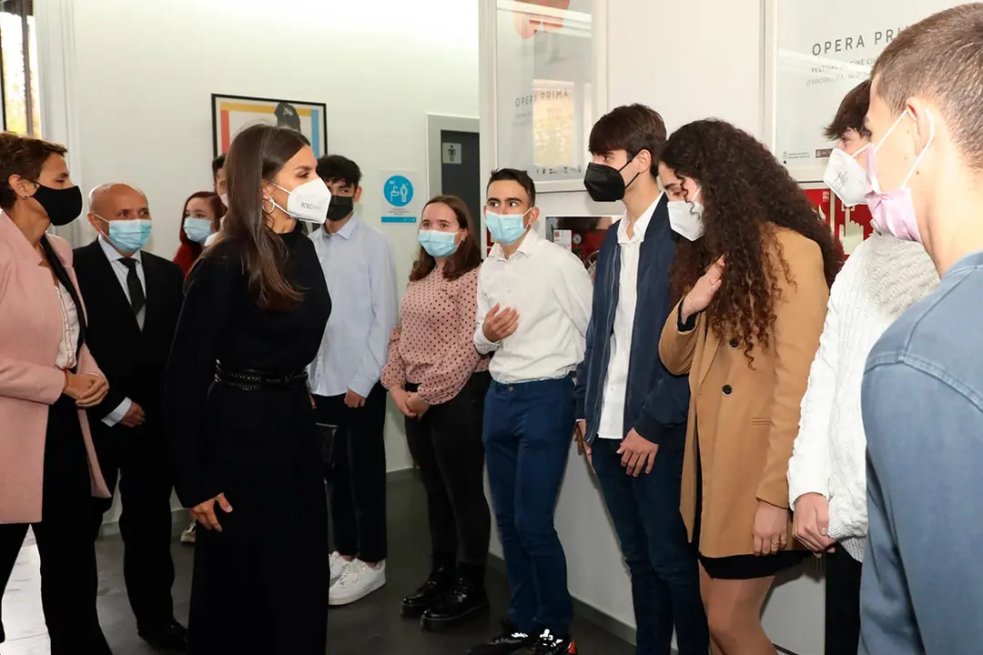 Visita de la Reina Do&ntilde;a Letizia al &Oacute;pera Prima de Tudela 13