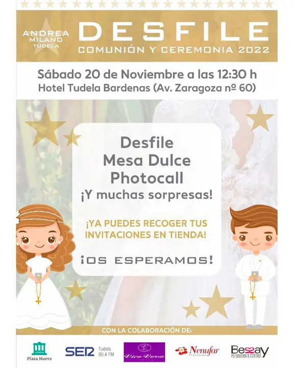 Desfile Comuni&oacute;n y Ceremonia 2022 en Tudela de Andrea Milano