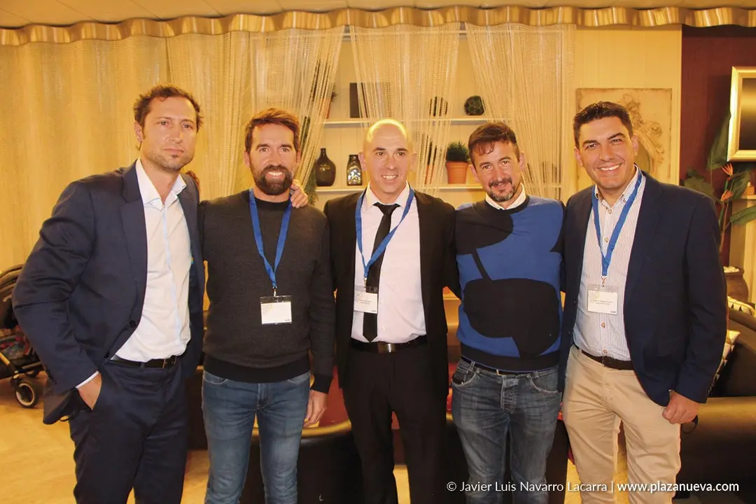 Jorge Pardo (Caixa), &Oacute;scar Crespo (Inoxmetal), Gerardo Lamana (Arca de No&eacute;), Ignacio Aguado (Solidux) y Roberto Hern&aacute;ndez (Alimentaci&oacute;n Charo)