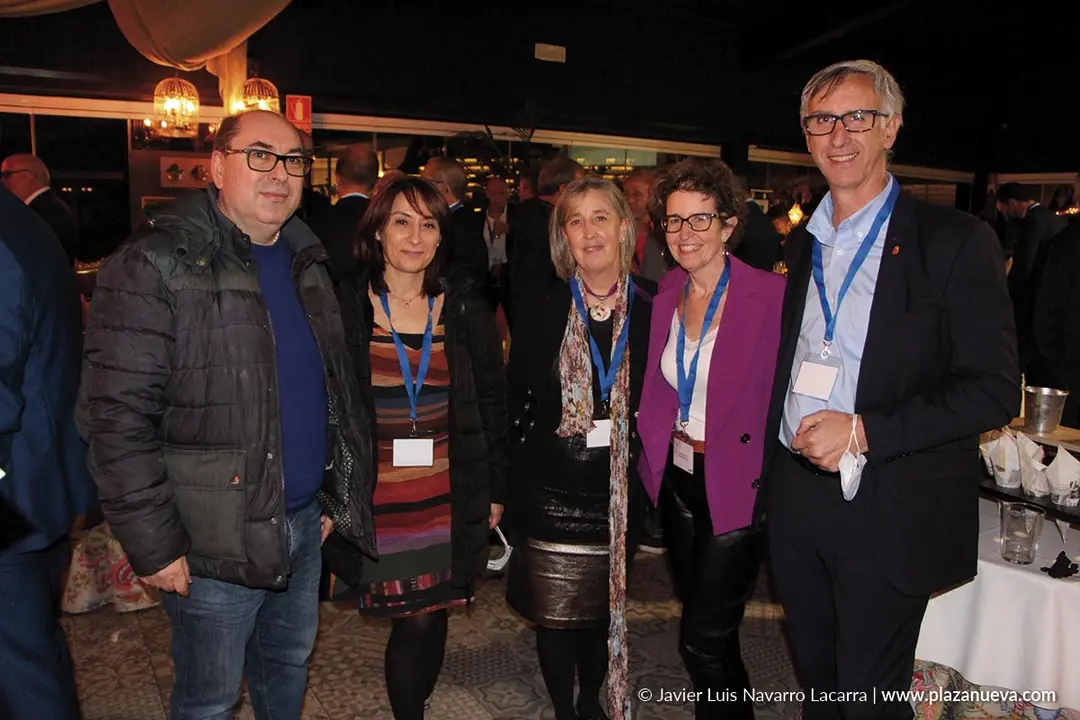 Jos&eacute; Mar&iacute;a Guti&eacute;rrez (Redisoft), Olga Lorente (La Parrilla), Gemma Merino (ANEL), Mar&iacute;a Pilar Garde (Talleres Garde) y Miguel &Aacute;ngel Pozos (Talleres Garde)