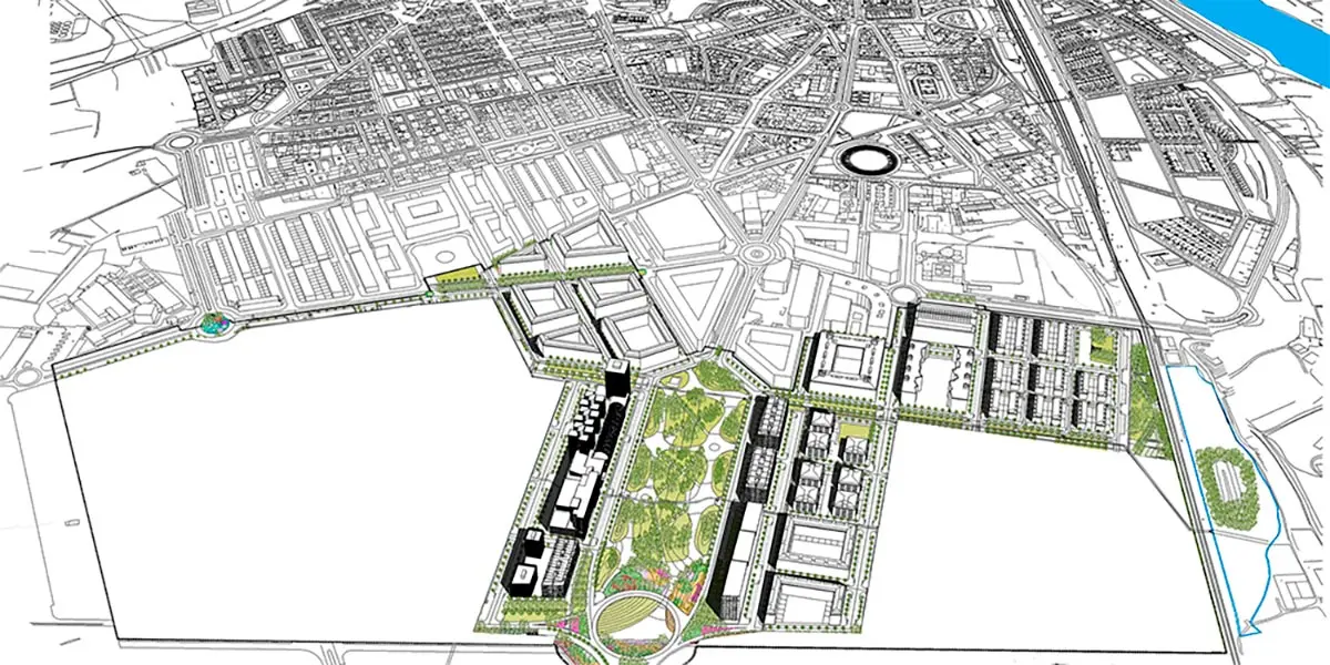 Proyecto del futuro Barrio de Gardachales dise&ntilde;ado por el arquitecto tudelano Rafael Moneo