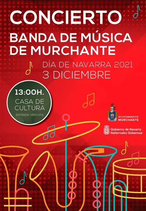 Concierto D&iacute;a de Navarra con la Banda de M&uacute;sica de Murchante