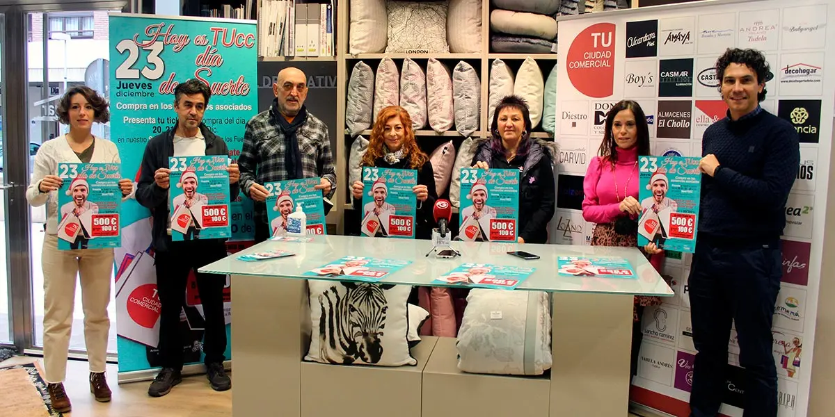 Presentaci&oacute;n esta ma&ntilde;ana de la campa&ntilde;a &lsquo;Hoy es Tucc d&iacute;a de suerte&rsquo; de Tudela Ciudad Comercial (TUCC)