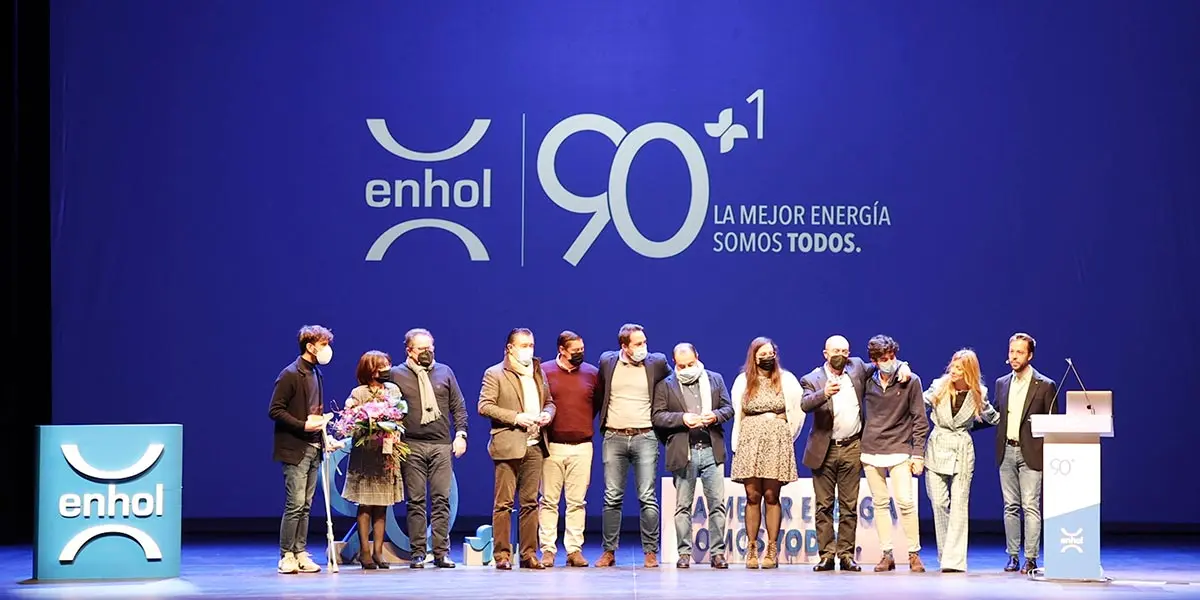 La empresa navarra celebr&oacute; sus 91 a&ntilde;os de trayectoria empresarial junto a toda su plantilla en el teatro Gaztambide de Tudela