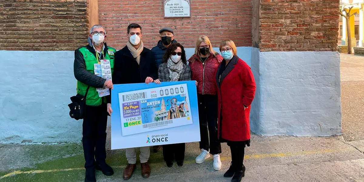 La Cofrad&iacute;a de San Ant&oacute;n de Rinc&oacute;n de Soto protagoniza el cup&oacute;n de la ONCE del lunes 17 de enero
