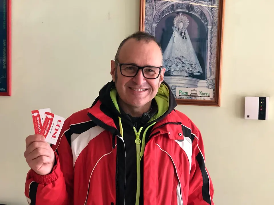 OCINE Sorteo Jes&uacute;s M&ordf; Ochoa recoge las entradas de su padre Jes&uacute;s Ochoa Ullate