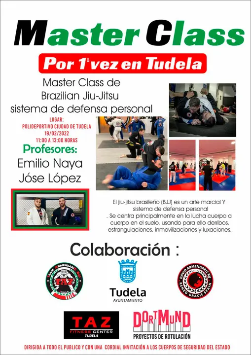 Masterclass en Tudela de Jiu-Jitsu Brasile&ntilde;o