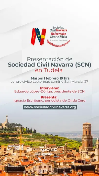 Presentaci&oacute;n en Tudela de Sociedad Civil Navarra