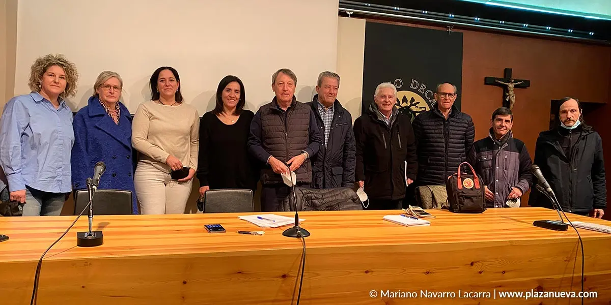 Integrantes de la Asociaci&oacute;n Amigos de la Catedral de Tudela en la asamblea que celebraron el pasado 2 de febrero