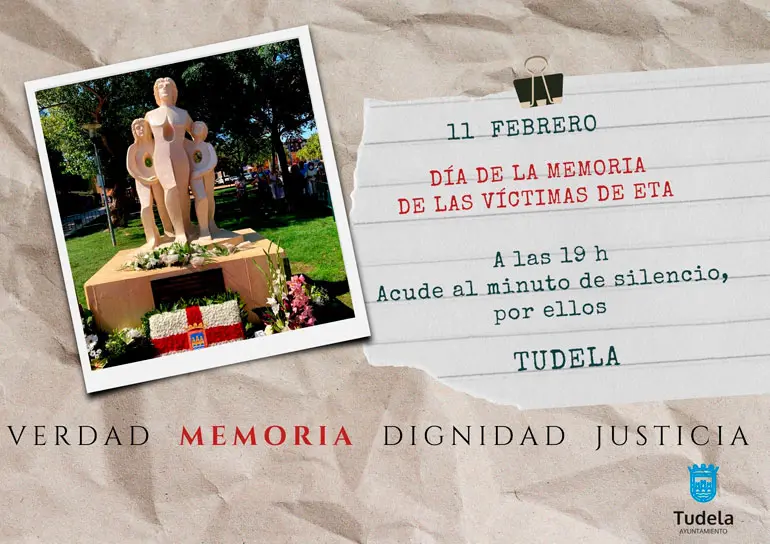 Celebraci&oacute;n en Tudela del D&iacute;a de la memoria de las v&iacute;ctimas de ETA