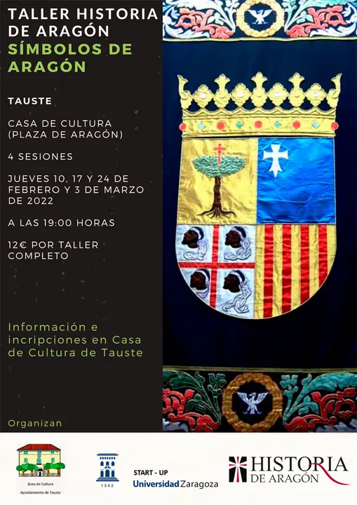 Taller en Tauste de historia &lsquo;S&iacute;mbolos de Arag&oacute;n&rsquo;