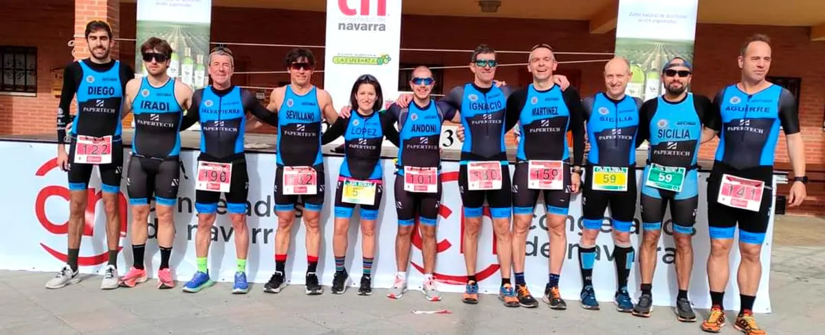 Participantes del equipo SDR Arenas Triatl&oacute;n en el X Duatl&oacute;n de Valtierra