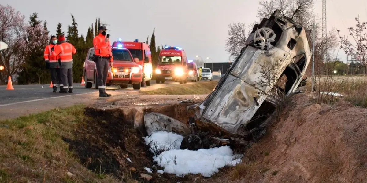 accidente mortal na 121 cascante coche policia foral