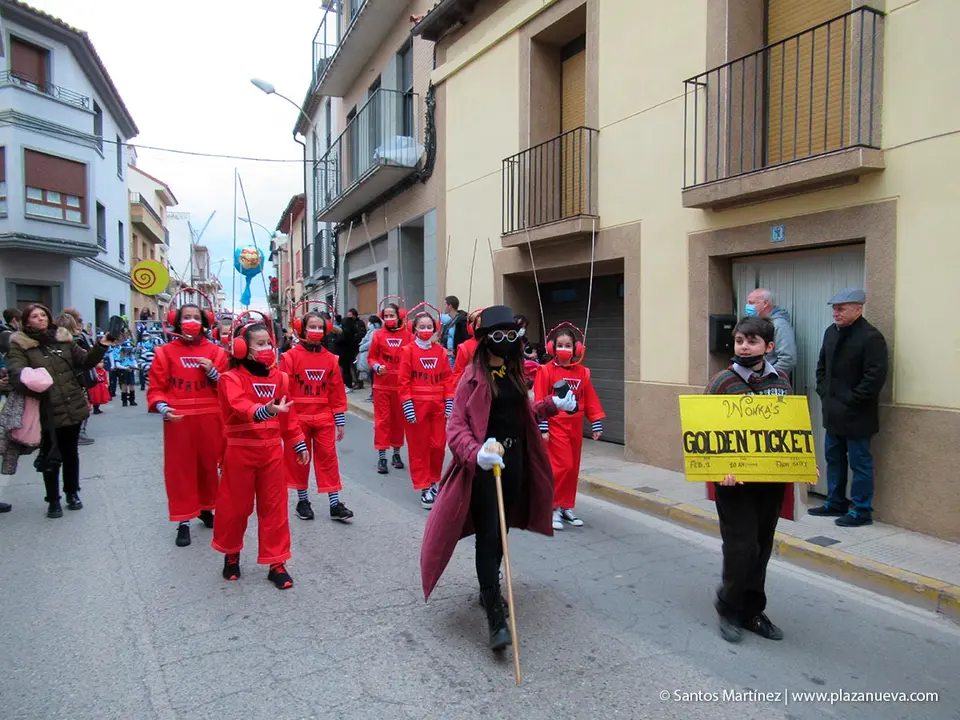 Carnaval de Murchante 2022 Grupos m&aacute;s de tres personas 4&ordm; WILLY WONKA Y LA F&Aacute;BRICA DE CHOCOLATE