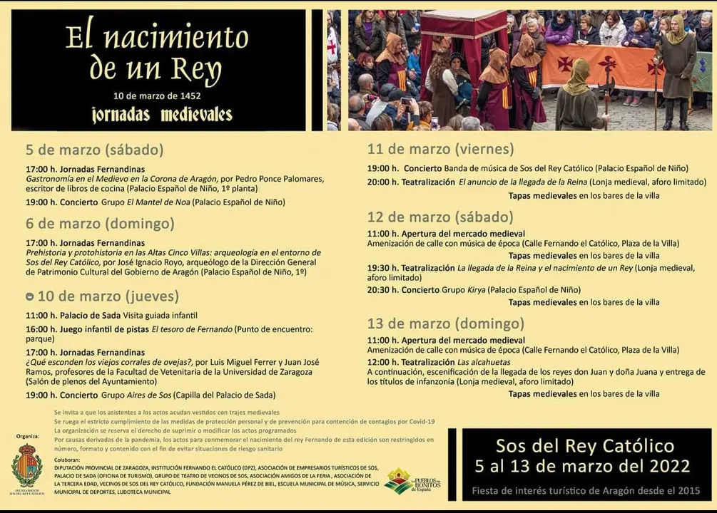 Jornadas medievales 2022 en Sos del Rey Cat&oacute;lico