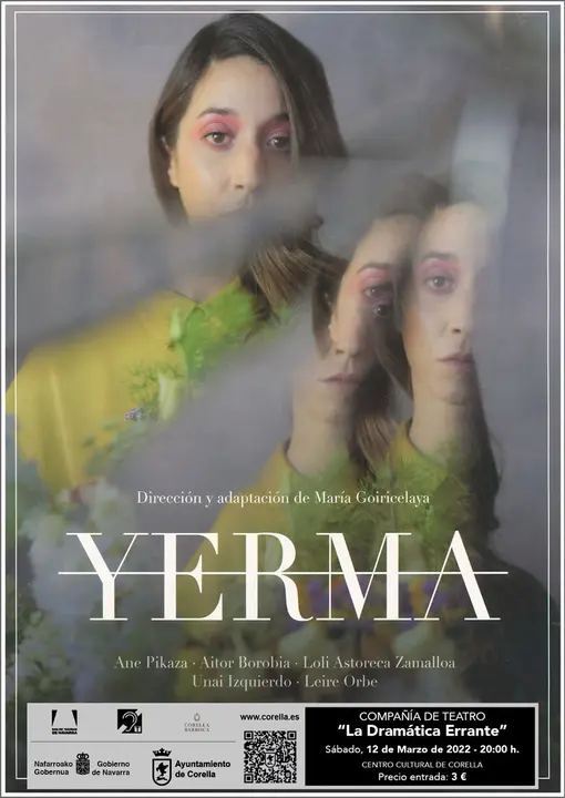 Teatro en Corella &lsquo;Yerma&rsquo; con la compa&ntilde;&iacute;a La Dram&aacute;tica Errante