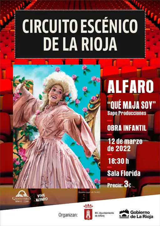 Teatro infantil en Alfaro &lsquo;Qu&eacute; maja soy&rsquo; de Sapo Producciones