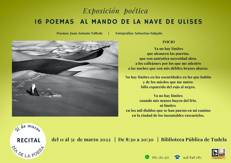 Exposición en Tudela ‘16 Poemas al mando de la nave de Ulises’