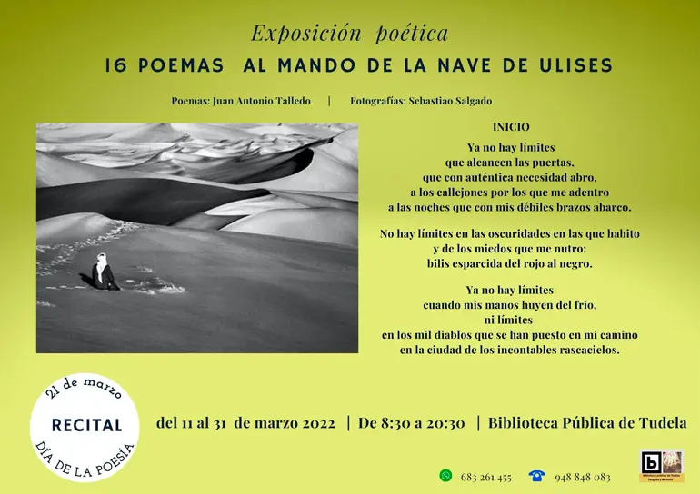 Exposici&oacute;n en Tudela &lsquo;16 Poemas al mando de la nave de Ulises&rsquo;