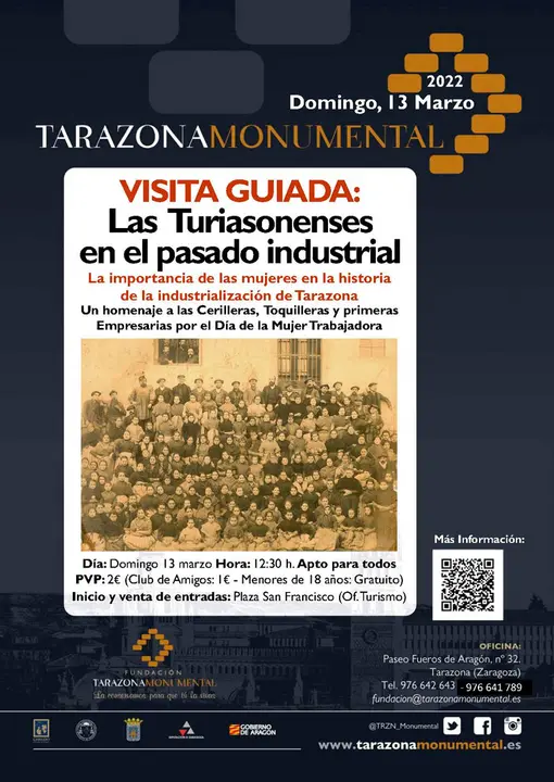 Visita guiada en Tarazona &lsquo;Las turiasonenses en el pasado industrial&rsquo;