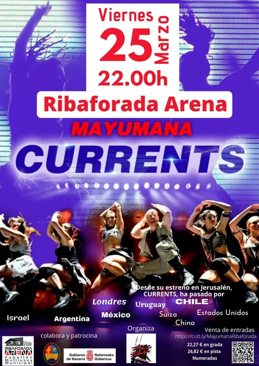 Espect&aacute;culo en Ribaforada &lsquo;Currents&rsquo; con Mayuman&aacute;