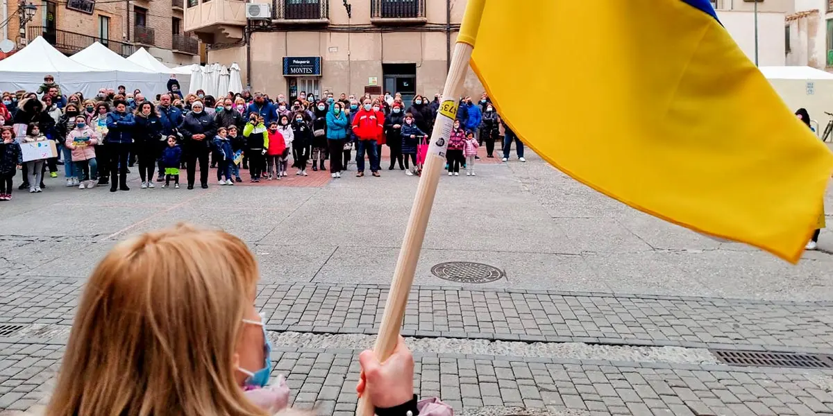 Concentraci&oacute;n en apoyo a Ucrania en Corella 1