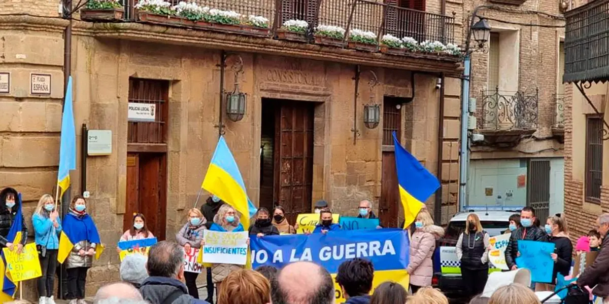 Concentraci&oacute;n en apoyo a Ucrania en Corella 2