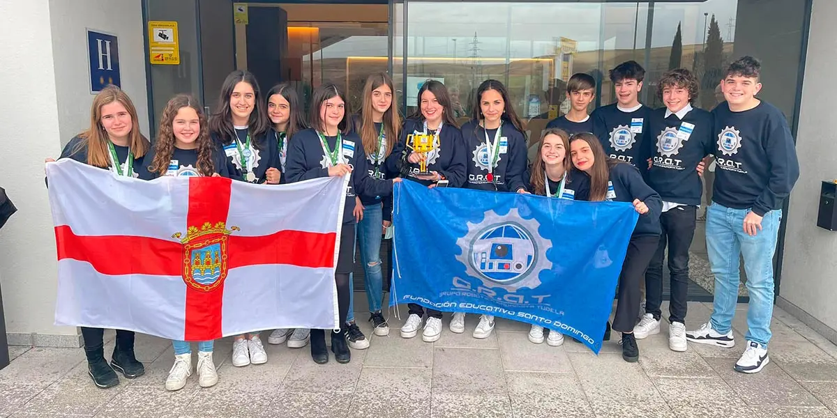 El equipo de rob&oacute;tica GRAT del Colegio de la Anunciata de Tudela