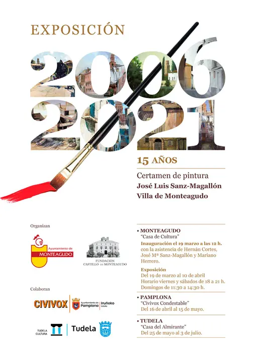 Exposici&oacute;n &rsquo;15 A&ntilde;os del Certamen de pintura Jos&eacute; Luis Sanz-Magall&oacute;n &lsquo;Villa de Monteagudo (2006-2021)&rsquo;