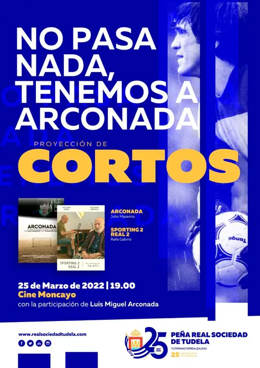 Proyecci&oacute;n de cortos en Tudela de la Pe&ntilde;a Real Sociedad