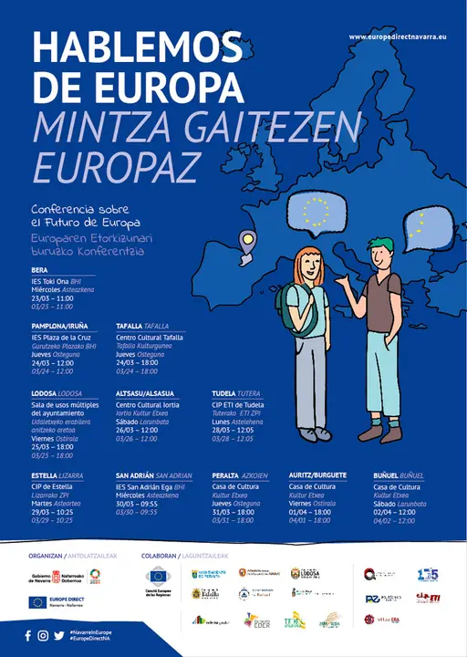 Encuentro en Tudela Europe Direct Navarra &lsquo;Hablemos de Europa&rsquo;