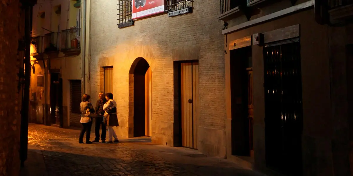 Fachada de la Casa del Amirante, sede de la Fundaci&oacute;n Mar&iacute;a Forcada y la EPEL Tudela-Cultura