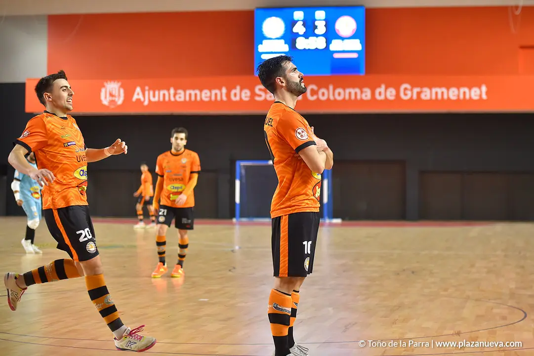 Joao Miguel despu&eacute;s de meter el cuarto gol