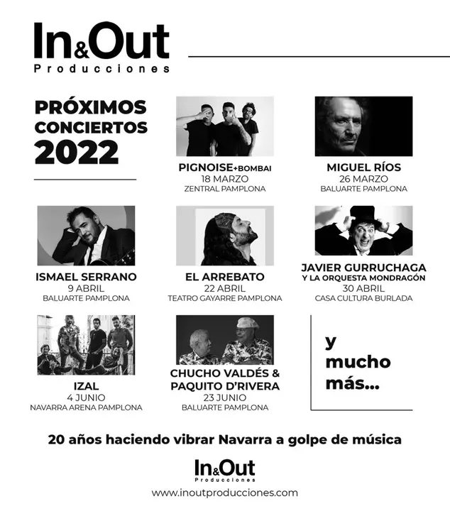 Conciertos In&Out 2022