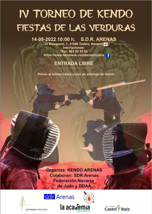 Cartel IV Torneo de Kendo SDR Arenas