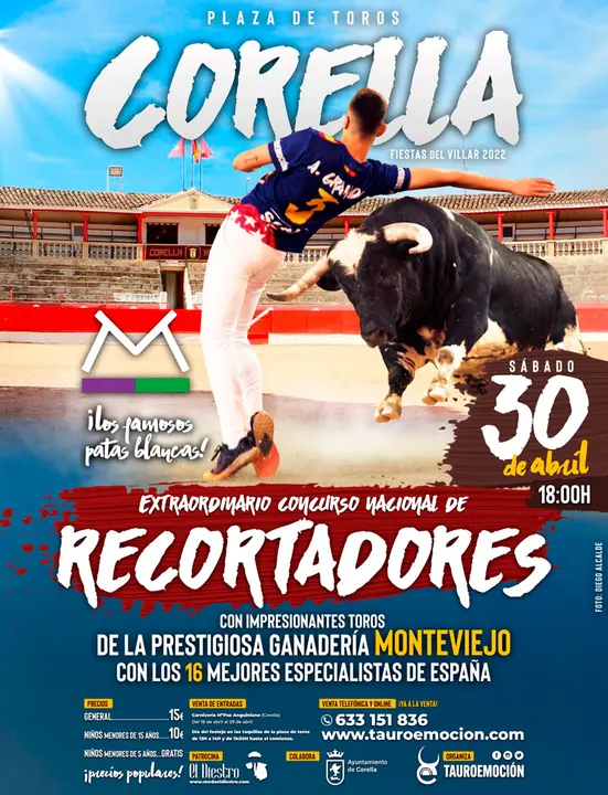 Cartel concurso de recortadores 30 de abril en Corella.