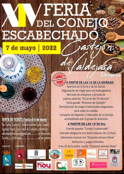 Cartel feria conejo escabechado