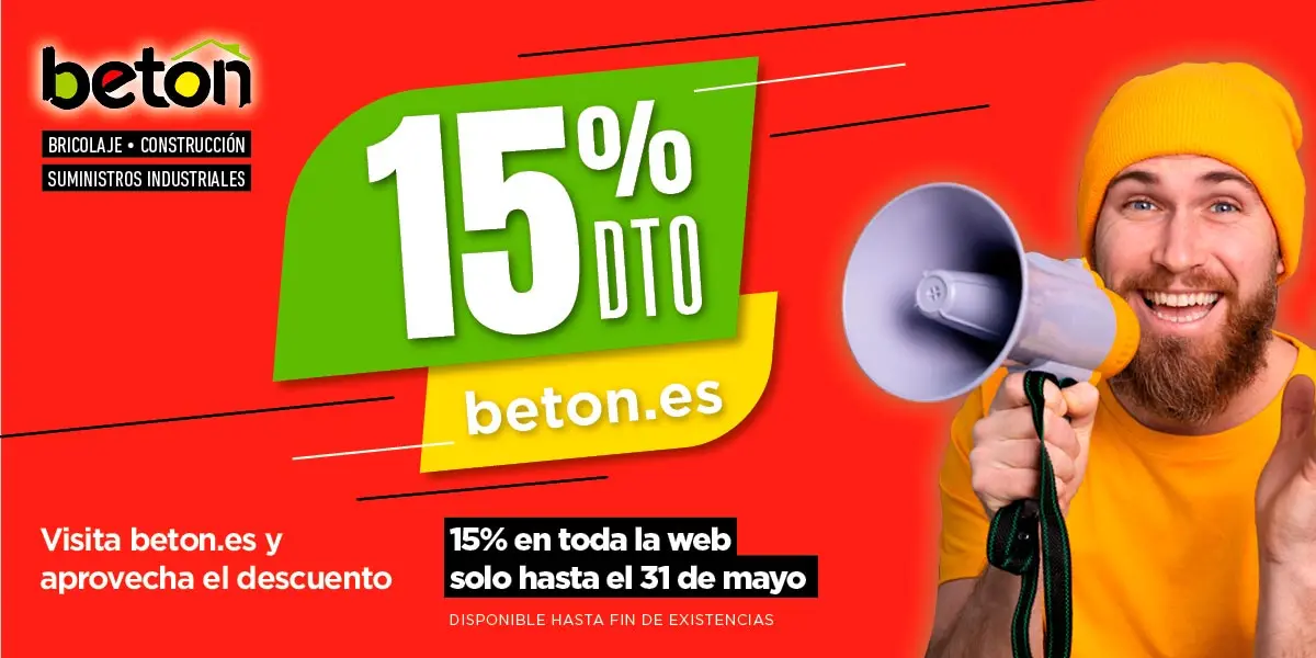 15% de descuento en Almacenes Beton