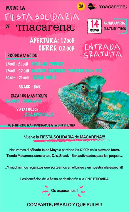 Cartel Fiesta de la Macarena Arnedo