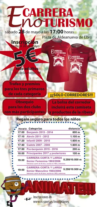 Folleto Carrera Enoturismo Aldeanueva de Ebro