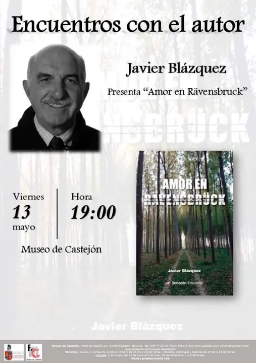 Cartel encuentros con Javier Blazquez en Castej&oacute;n