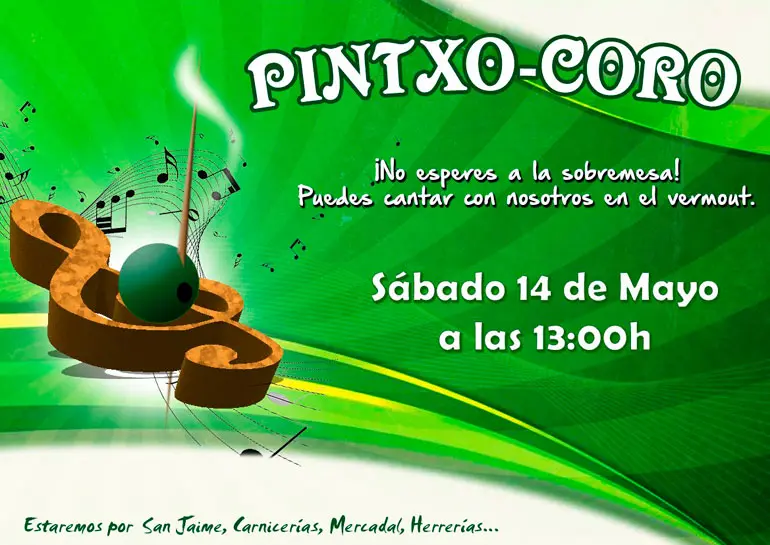 Cartel Pintxo Coro en Tudela
