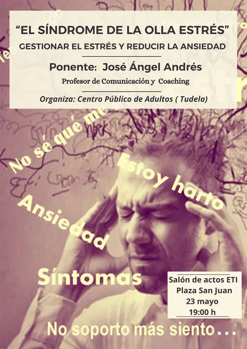 Cartel &acute;El s&iacute;ndrome de la olla estr&eacute;s'