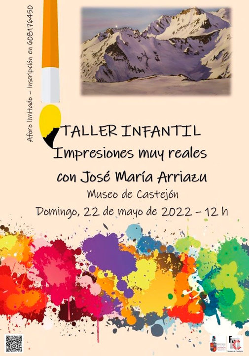 Cartel taller infantil en Castejón 22 de mayo