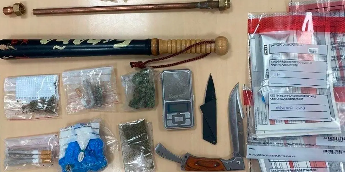 Objetos sustra&iacute;dos en el control de Marcilla