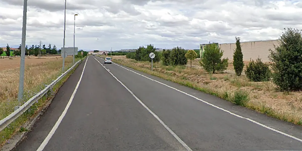 Carretera N-134 en el t&eacute;rmino municipal de Cadreita