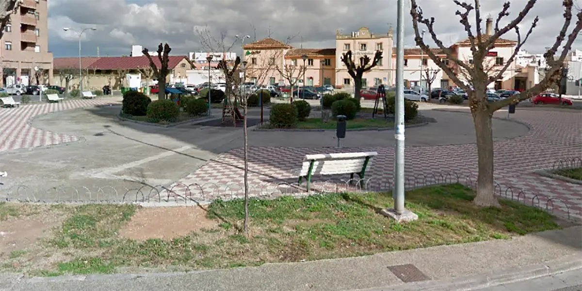 Plaza de la estaci&oacute;n de Tudela en la que se produjeron los hechos